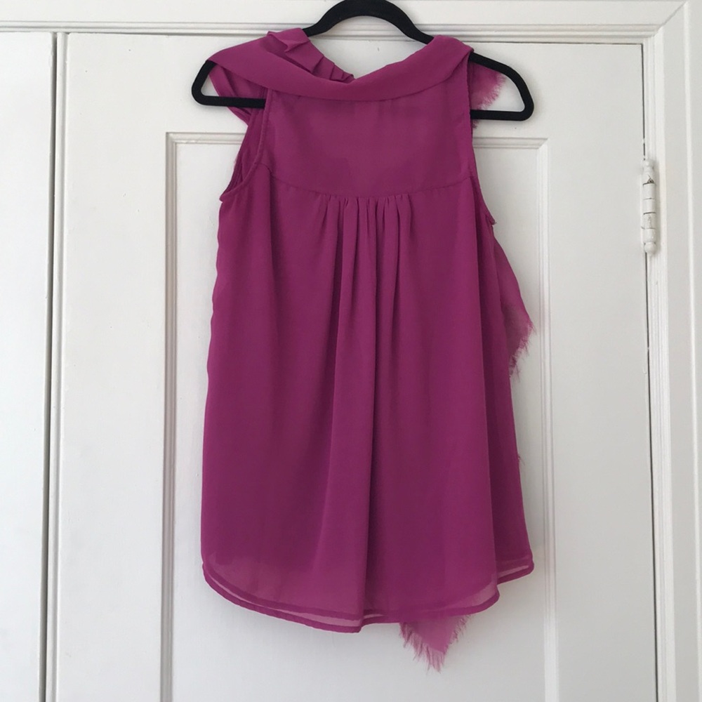 Ruffled button down blouse - Picture 2 of 2